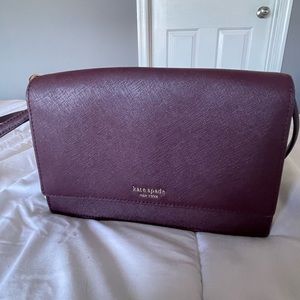 Kate Spade Purple Large Clutch Bag